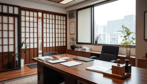 Modern Japanese office space suitable for a foreign business starting operations in Japan