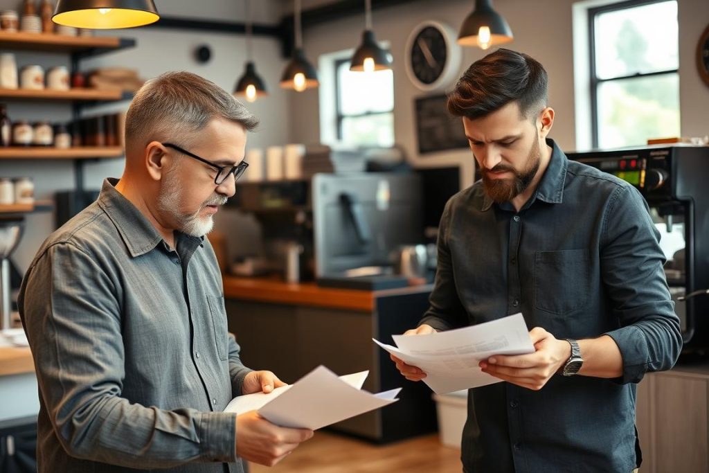 Entrepreneur buying an existing cafe business Entrepreneur buying an existing cafe business
