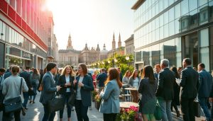 The European business scene is lively and stable